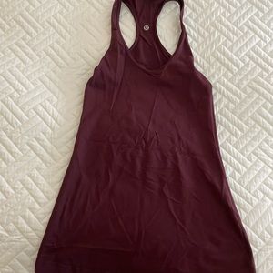 Lululemon Swiftly Tech Racerback Tank Top in Burgundy Size 5 EEUC